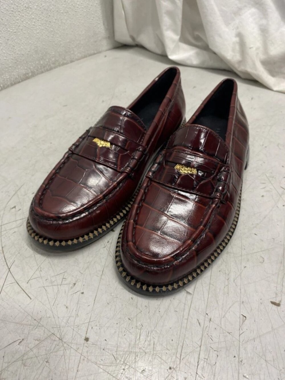 Freda Salvador Loafer US W7 M Red Leather